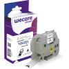 WECARE Band, laminiert schwarz/weiss Tze-251WE ersetzt Ptouch Tze-251 24mm