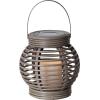 STAR TRADING Solar LED-Leuchte Rotang 16cm 12.479-29 braun