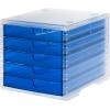 STYRO Styroswingbox light 275-8430.322 blau/transluz. 5 Schubladen