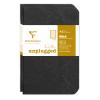 CLAIREFONTAINE AGEBAG Set 2 Hefte 9X14cm 734171C liniert schwarz 48 Bl
