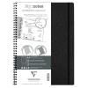 CLAIREFONTAINE AGE BAG MY.NOTES A4 783431C Spiralbuch dot schwarz 60 Bl