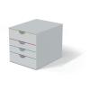 DURABLE Box VARICOLOR 4 762427 weiss/mehrfarbig 4 Schubladen