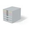 DURABLE Box VARICOLOR 7 762727 weiss/mehrfarbig 7 Schubladen