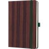 CONCEPTUM Notizbuch A5 CO673 dark wood, dots 194 Seiten