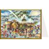 SELLMER Weihnachtskarte 9900 99258 Buntes Treiben am Stall