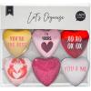 I AM CREATIVE Magnet Herz Let's Organize MAA4035.50 Glas, 0.9x3.3x3.2cm 6 Stück