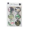 I AM CREATIVE Magnet Natur Let`s Organize MAA4035.61 Glas, 3x1cm 6 Stück