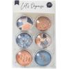 I AM CREATIVE Magnet Happy Let`s Organize MAA4035.54 Glas, 2.5x1cm 6 Stück