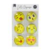 I AM CREATIVE Magnet Smiley Let`s Organize MAA4035.64 Glas, 30mm 6 Stück