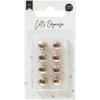 I AM CREATIVE Dekomagnet Let`s Organize MAA4035.39 gold, rund 8 Stück