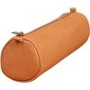CLAIREFONTAINE Schlamperetui AgeBag 21x6cm 77017C tabak, rund, Leder