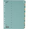 BÜROLINE Kartonregister A4 40550 blau/beige 1-12