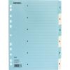 NOVOOO Kartonregister A4 40543 blau/beige 1-6