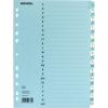 NOVOOO Kartonregister A4 40572 blau/beige A-Z 24-teilig