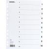 NOVOOO Kartonregister A4 40621 weiss 1-10