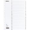 NOVOOO Kartonregister A4 40623 weiss 1-20