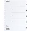 NOVOOO Kartonregister A4 40624 weiss 1-5