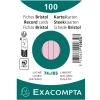EXACOMPTA Karteikarten liniert A7 10830SE rosa 100 Stück