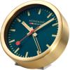MONDAINE Wand / Tischuhr 125mm A997.46SBG.1 blau/gold, Weckfunktion