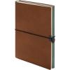 KOLMA Notizbuch Smooth A5 06.441.20 2in1, braun/türkis 224 Blatt
