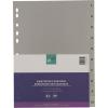 BÜROLINE Register PP A4 40936 grau 1-10