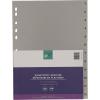 BÜROLINE Register PP A4 40938 grau 1-12
