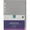 BÜROLINE Register PP A4 40940 grau 1-15
