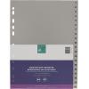 BÜROLINE Register PP A4 40942 grau 1-20