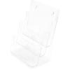 DEFLECTO Prospekthalter Docuholder A4 77301 hoch, 3 Fächer