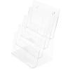 DEFLECTO Prospekthalter Docuholder A4 77441 hoch, 4 Fächer