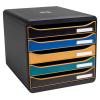 EXACOMPTA Schubladenbox NEO DECO A4+ 309505D Big Box, 5 Schubladen