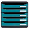 EXACOMPTA Schubladenbox SKANDI A4+ 30934D Big Box, 5 Schubl., blau