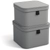 BIGSO BOX OF SWEDEN Aufbewahrungsbox Ludvig 746254133FL0 grau 2er-Set