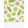 NATUR VERLAG Notizbuch Crushpaper A5 11008N Kiwi Muster, dotted