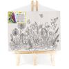 ONLINE Artist Leinwand Set Flowers 61041/3 inkl. 6 Brushpens 30x23cm