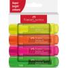 FABER-CASTELL Textmarker TL 46 254644 Superfluor 4 Stück