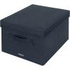 LEITZ Aufbewahrungsbox mit Deckel 6144-00-89 samtgrau 2 Stk. 28.5x20.3x38cm