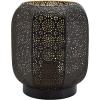 SECURIT Dekoleuchte MARRAKECH LP-MA-BL schwarz/gold, Akku, dimmbar