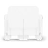 DEFLECTO Prospekthalter A4 74501 transparent hoch 2 Fächer