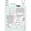SIZZIX Stanzschablone 12.7x11x0.1cm CD476 Hase 17 Stück