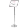 DEFLECTO Bodenständer m. Klapprahmen A3 SFA3SFS grau 33x90-128.5cm