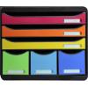 EXACOMPTA Schubladenbox Store-Box Maxi 306798D schwarz/Regenbogen, 6 Schubl.