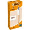 BIC Kugelschreiber 4 Colours 0.4mm 508964 Wood Natural