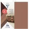 CLAIREFONTAINE Schneidepapier 30.5x30.5cm 95737C kunstleder, 170g 5 Blatt