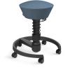 AERIS Sitzhocker Swopper 102HBSTBKBKC schwarz/blau, mit Rollen