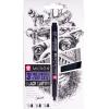 SAKURA Pigma Micron Set 0.1-0.50mm POXSDKB3 mit Stifteetui 3 Stück