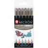 SAKURA Pigma Micron 05 Set 0.45mm POXSDK056A Basic Farben 6 Stück