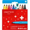 CARAN D'ACHE Fasermaler Swisscolor Maxi 195.41 10 Stück