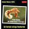 HARENBERG Postkartenkalender 2025 3310183+25 Animal Memes 16x17.5cm