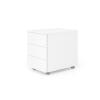 APOLLO Rollcontainer VLC30/W/W/GL weiss, 3 Schublade